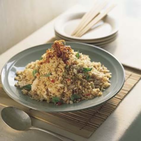 Chili Fried Rice with Crab and Thai Basil