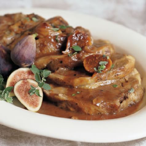 Braised Lamb Shoulder with Figs
