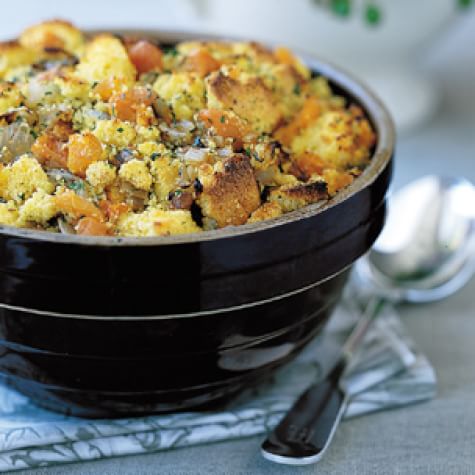 Corn Bread-Apricot Dressing with Rosemary
