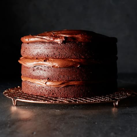 double chocolate layer cake