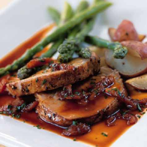 Roast Pork With Apricot Demi Glace Williams Sonoma