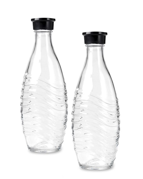 SodaStream Penguin Glass Carafes, Set of 2