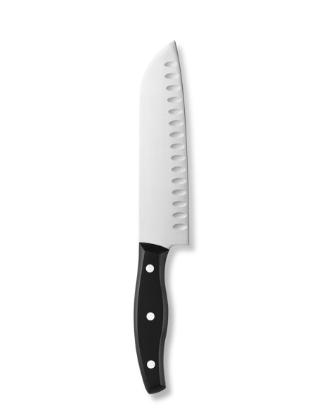 Zwilling J.A. Henckels Twin Signature Hollow-Ground Santoku Knife, 7