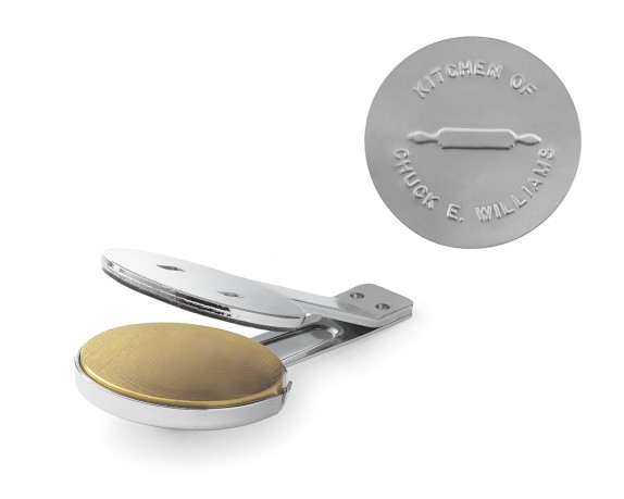 Interchangeable Embosser Plate, "The Kitchen of" Rolling Pin Image