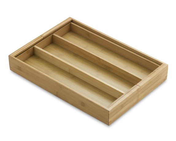 Bamboo Expandable Utensil Tray