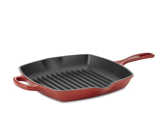 Le Creuset Signature Cast-Iron Square Grill Pan, 10