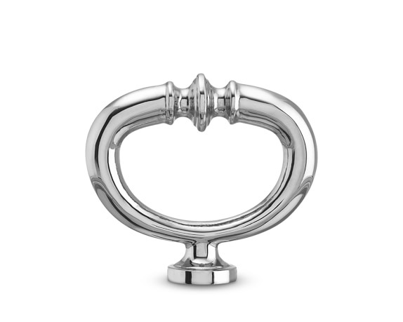 Ruffoni Opus Prima Hammered Stainless-Steel Knob