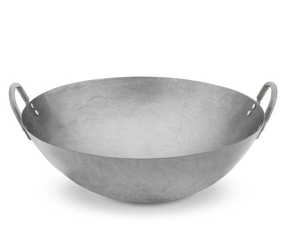 Hammered Flat-Bottom Wok, 14"
