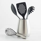 Williams Sonoma Brushed Bain Marie Utensil Holder