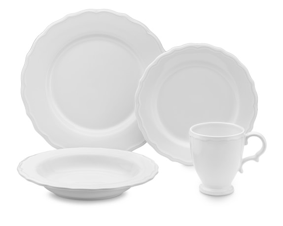 Alexia 16-Piece Dinnerware Place Setting, White