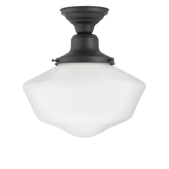 Rejuvenation Jefferson Overhead Schoolhouse Ceiling Light, Oil-Rubbed Bronze