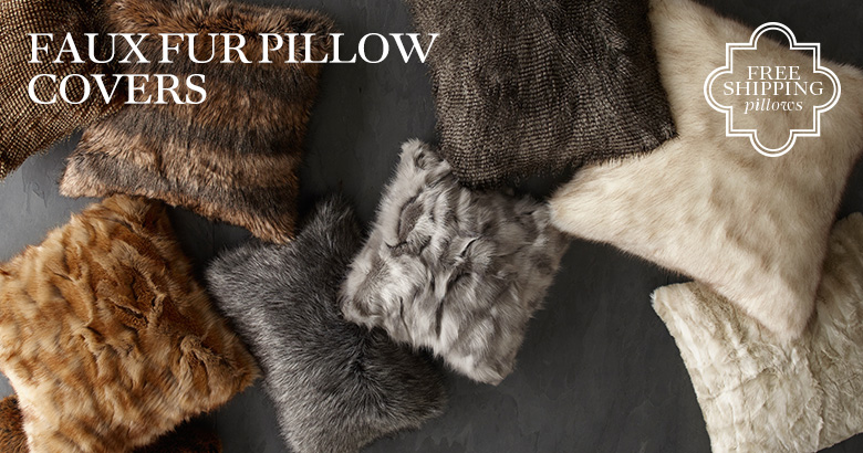 Faux Fur Pillow Covers