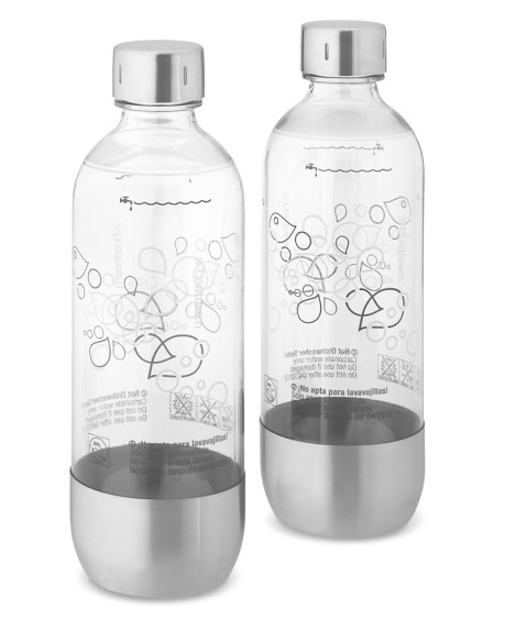 SodaStream Pure/Fizz Sparkling Water Maker Replacement Bottles, Set of 2