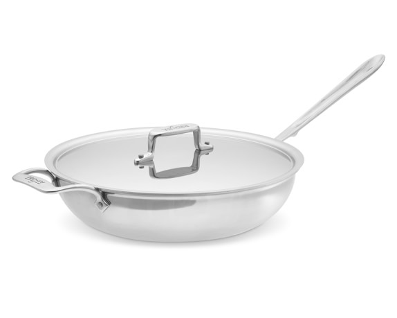 All-Clad d5 Stainless-Steel Sauté/Simmer Pan, 4-Qt