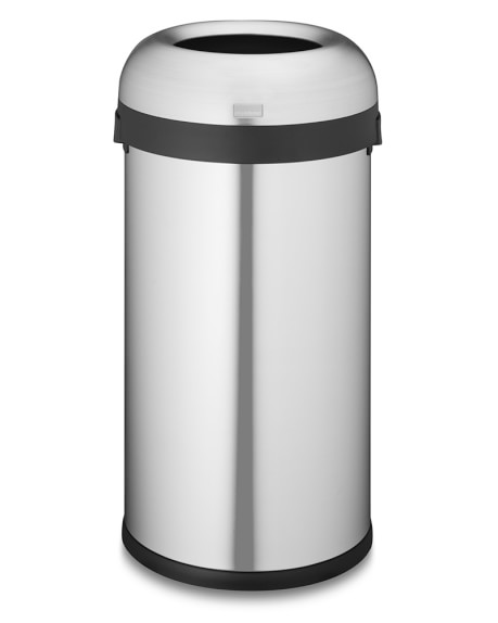 simplehuman™ 60L Stainless-Steel Bullet Open Trash Can