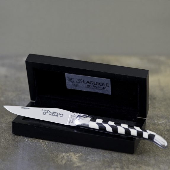Laguiole En Aubrac Ebony Wood & Ivory Folding Knife