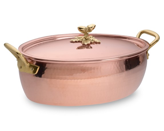 Ruffoni Oval Roaster with Acorn Lid