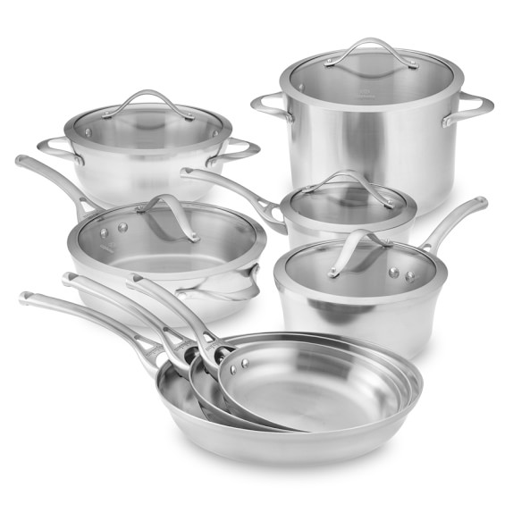 Calphalon Contemporary Stainless-Steel 13-Piece Cookware Set