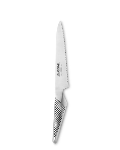 Global Classic Serrated Utility Knife, 6