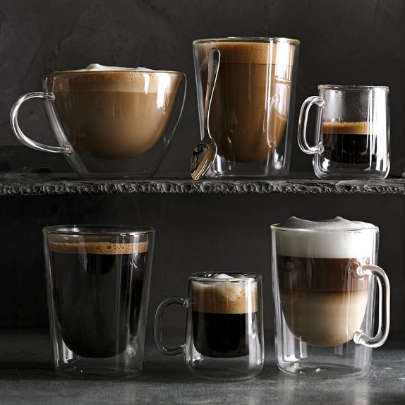Double Wall Glass Espresso Cups, Set of 4 Williams Sonoma