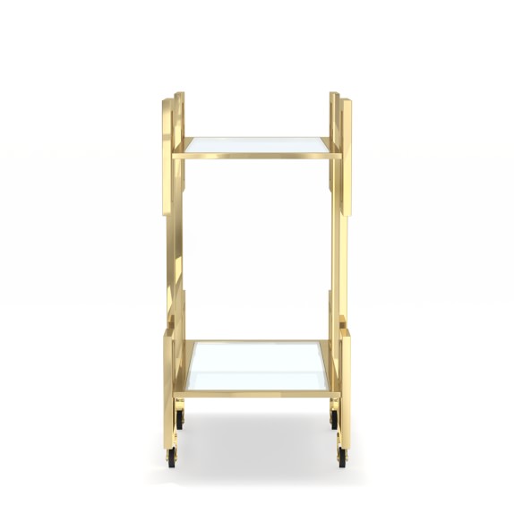 Greek Key Bar Cart Williams Sonoma