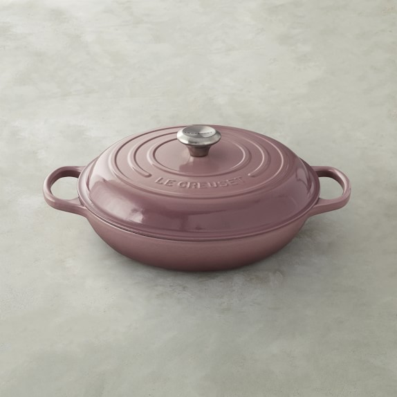 Le Creuset Signature Cast-Iron Braiser, 3 1/2-Qt., Mauve
