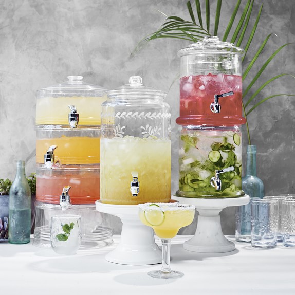 Double Glass Beverage Dispenser Williams Sonoma