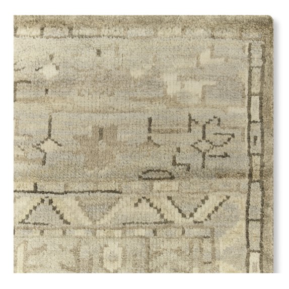 HandKnotted Lustrous Stone Rug Williams Sonoma