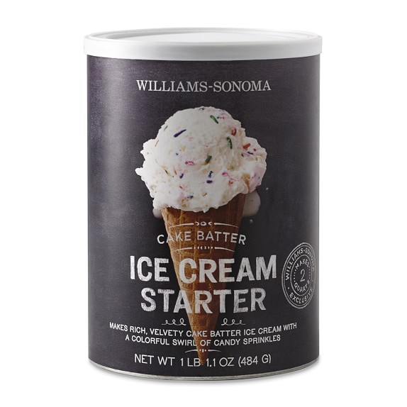 Williams Sonoma Ice Cream Starter, Cake Batter Williams Sonoma