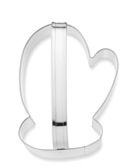 Stainless-Steel Handled Cookie Cutter, Mitten