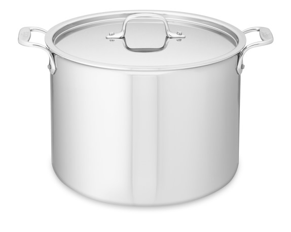 All-Clad Tri-Ply Stainless-Steel Stock Pot, 12-Qt.