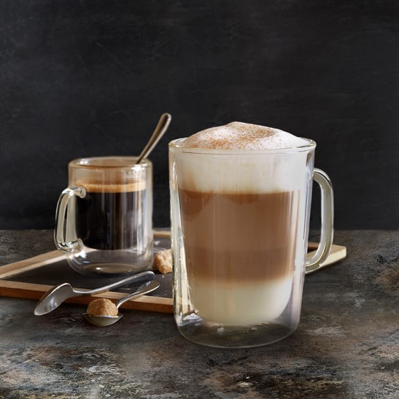 Double Wall Glass Espresso Cups, Set of 4 Williams Sonoma