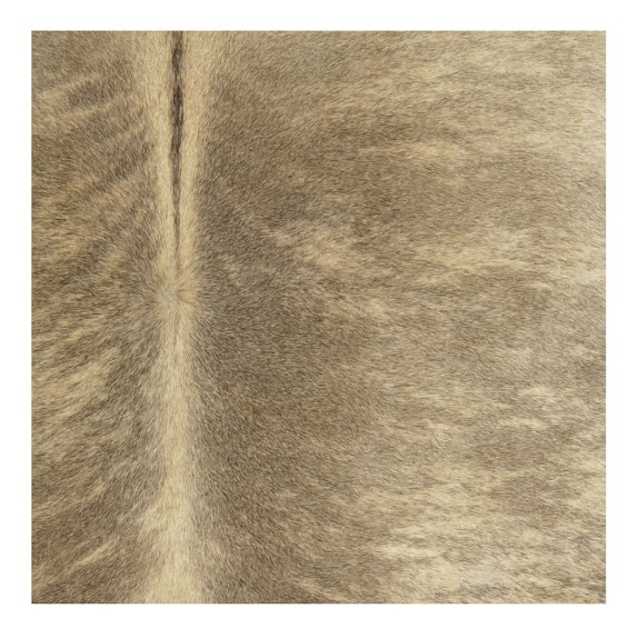 Solid Hair on Hide Rug, Brindle Beige Williams Sonoma