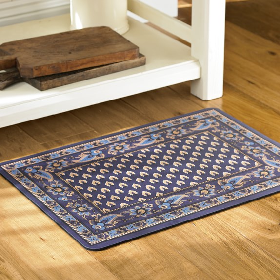 marseille cushioned kitchen mats, navy | williams sonoma marseille cushioned kitchen mats, navy | williams sonoma