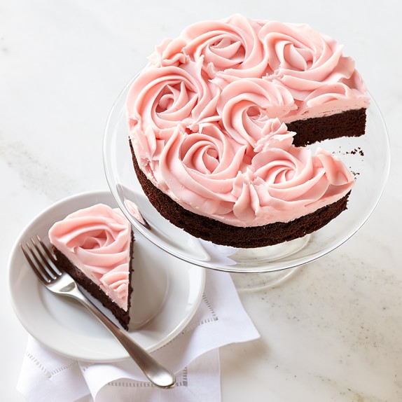 Pink Rose Chocolate Cake Williams Sonoma