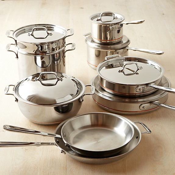 All-Clad Copper Core 15-Piece Cookware Set  Williams Sonoma