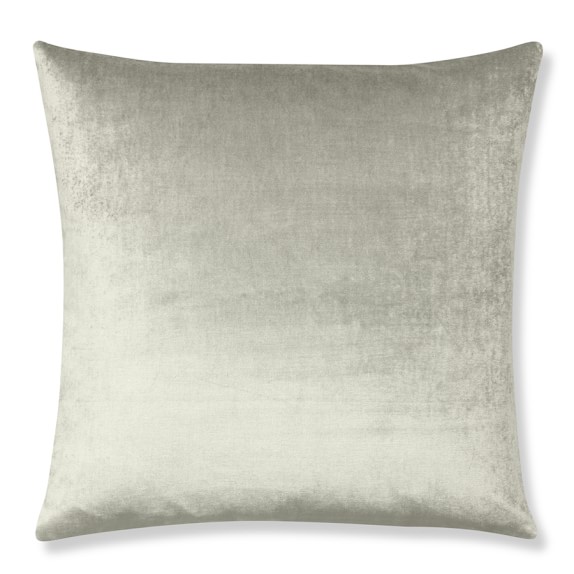 Velvet Pillow Cover, Gray Williams Sonoma