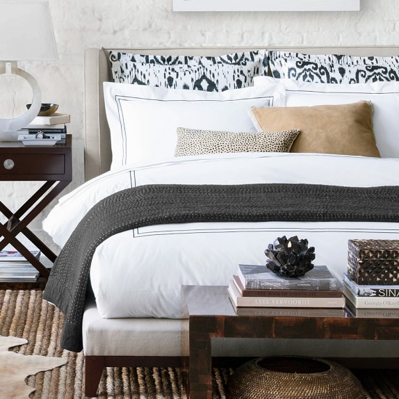 Italian Hotel Embroidered Bedding Williams Sonoma