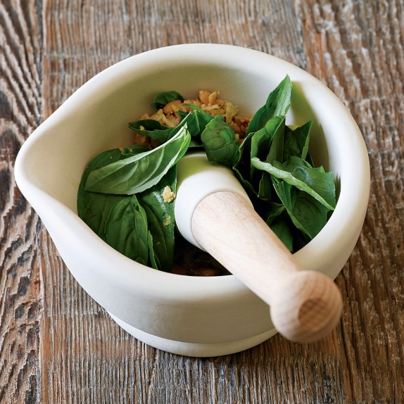 Porcelain Mortar & Pestle Williams Sonoma