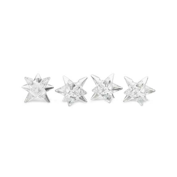 Star Glass Tiny Taper Holders, Set of 4 Williams Sonoma