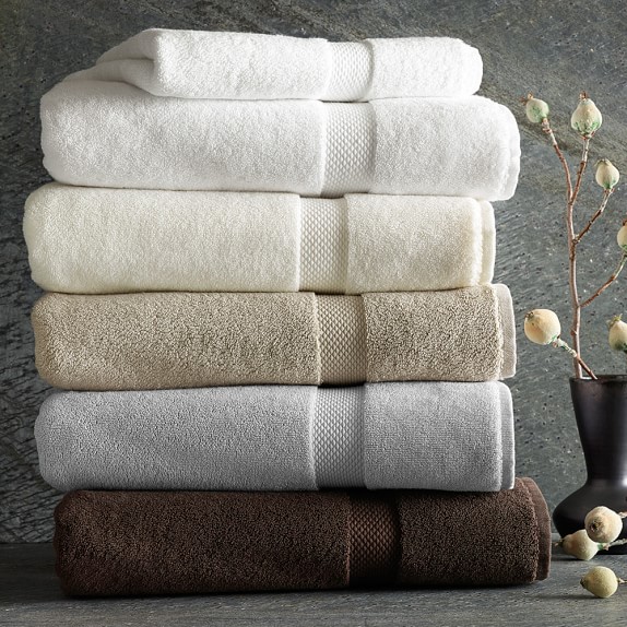 Chambers® Heritage 800Gram Solid Towels, Crème Williams Sonoma