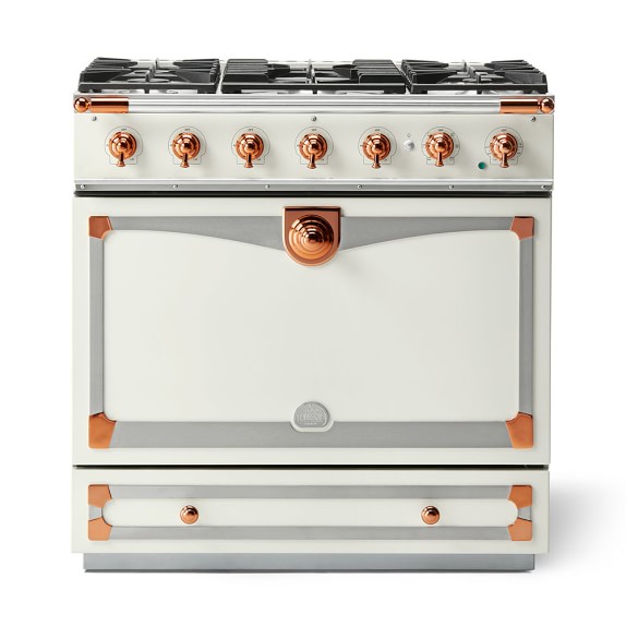 La Cornue CornuFé 90 Albertine Range, Pure White Williams Sonoma