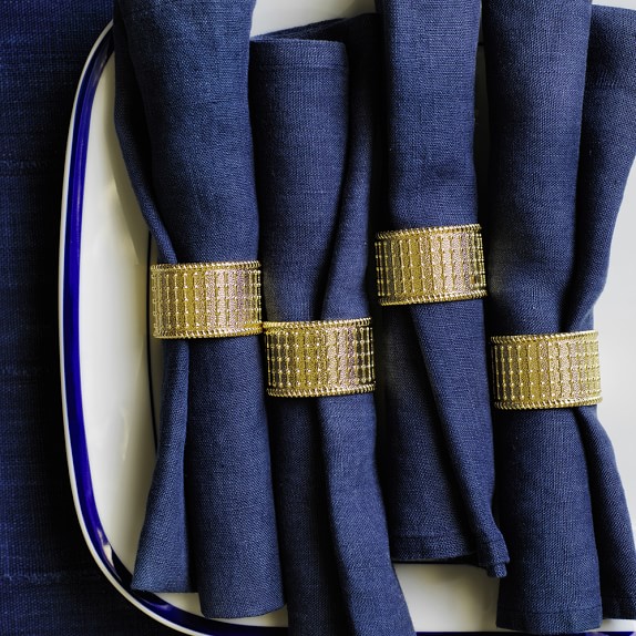 Italian Washed Linen Napkins, Set of 4 Williams Sonoma