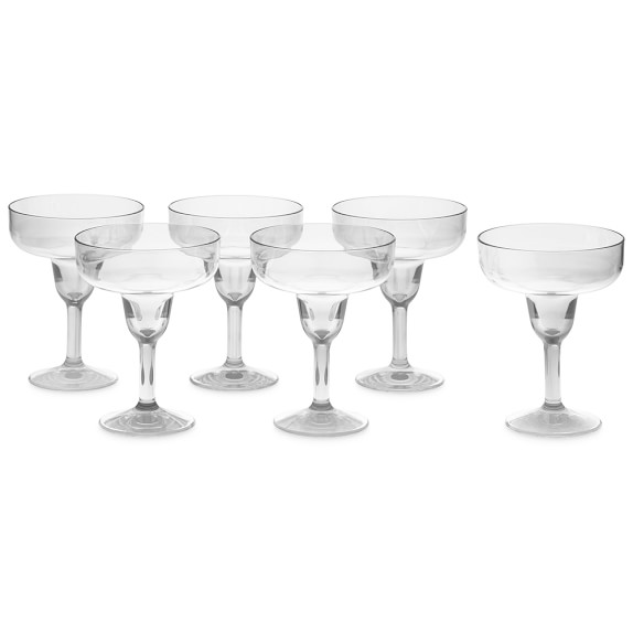 DuraClear® Margarita Glasses, Set of 6, Clear