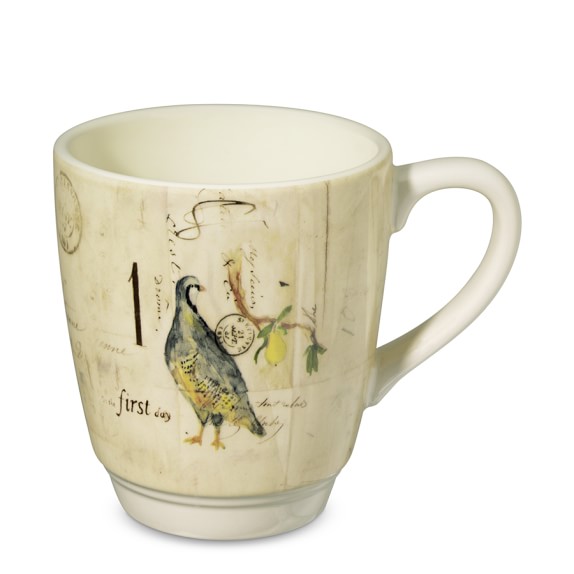 12 Days of Christmas Mugs, Set of 6