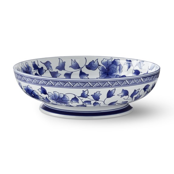 Blue & White Ceramic Fruit Bowl, Large Williams Sonoma