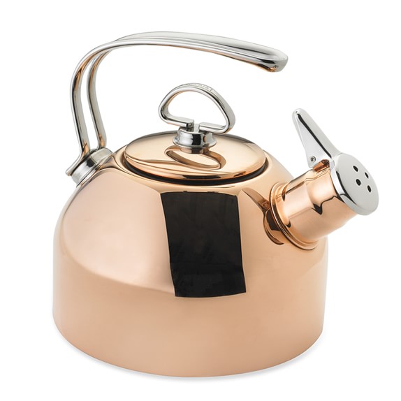 Chantal Copper Whistling Tea Kettle, Copper Williams Sonoma