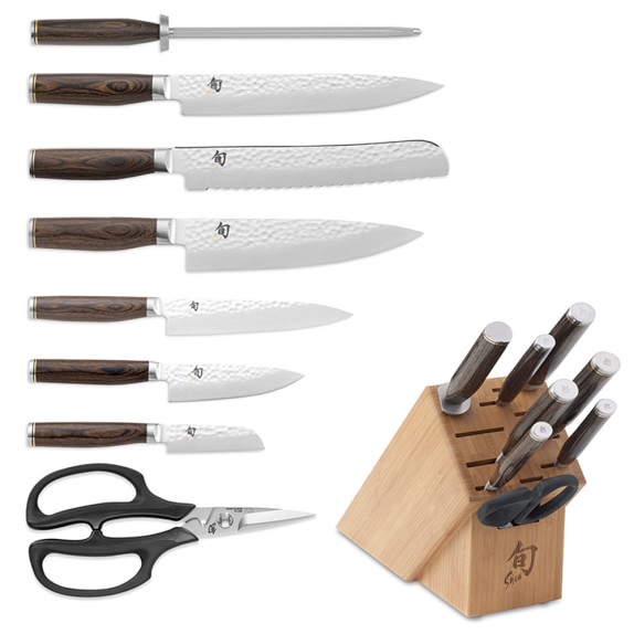 Shun Premier 9Piece Knife Block Set Williams Sonoma