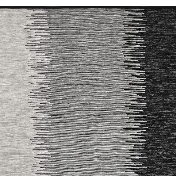 Perennials® Ikat Stripe Indoor/Outdoor Rug, Black Williams Sonoma