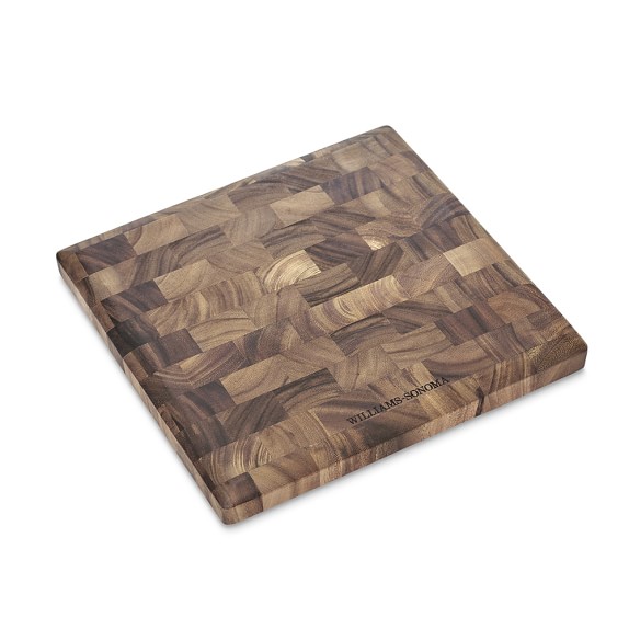 Williams Sonoma EndGrain Cutting Board with Feet, Acacia Williams Sonoma